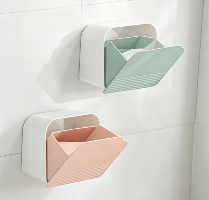 Wall-Mounted Storage Jar – Bathroom/Dressing Table Storage Jar, suitable for cotton swabs, cotton pads, sponges, bath salts, and sanitary napkins - Image 2