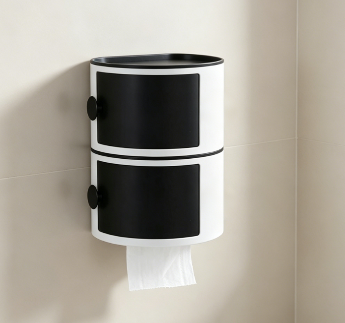 Medium-sized Wall-mounted Dressing Table Shelf – No drilling required, space-saving, bathroom storage box - Image 2