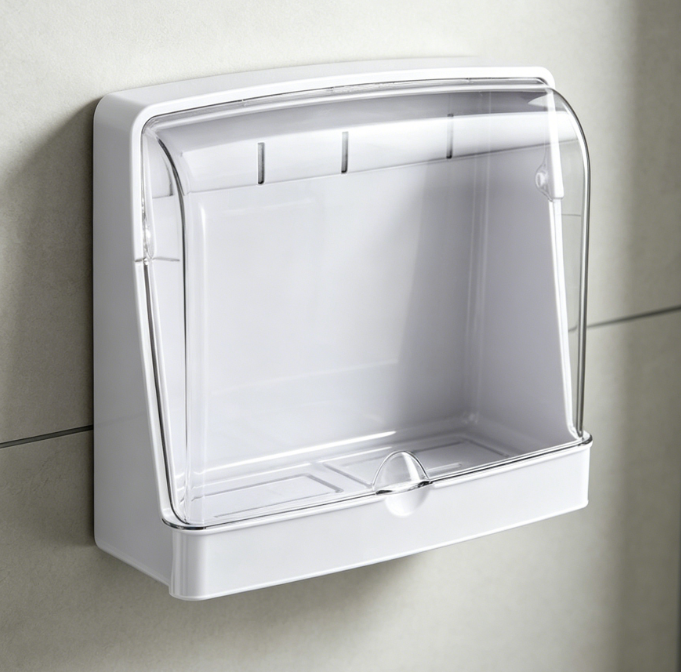 Wall-mounted Dressing Table Shelf – No drilling required, bathroom/toilet cosmetic storage box - Image 2